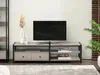 Meuble TV ROMER - beige / noir Voir les images du produit 1