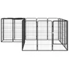 vidaXL 18-częściowy kojec dla psa czarny 50x100cm stal Podgląd zdjęcia produktu 1