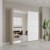Schwebetürenschrank Kleiderschrank Schrank 203cm Produktbild-Vorschau 1