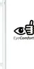 A white linear light fixture is shown next to a graphic indicating 'EyeComfort' with a thumbs-up icon. Anteprima dell’immagine prodotto