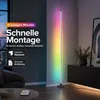 LED hoeklamp, staande lamp, 147,5 cm, RGB & warmwit, met Productafbeelding-voorbeeld 7