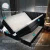 A diagram of a boxspring bed with callouts highlighting its features. Podgląd zdjęcia produktu