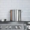 Edelstahl-Catering-Topf mit Deckel für Induktionsherd 21 L Produktbild-Vorschau 7