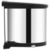 vidaXL Küchen-Einbau-Mülleimer Edelstahl 8 L Produktbild-Vorschau 4