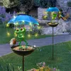 Solar Vogelfutterhaus Frosch 93cm – Mit Regenschirm Produktbild-Vorschau 3