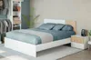 Dmora Doppelbett Yakima Weiß Matratze 160x190 cm Produktbild-Vorschau 2