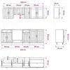 vidaXL 8-tlg. Küchenschrank-Set Kalmar Schwarz Produktbild-Vorschau 8