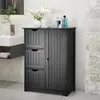 Badezimmerschrank, Standschrank, mit 3 Schublade & Tür, Produktbild-Vorschau 1