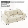 Sofa, moderne 2‑Sitzer Wohnzimmercouch mit Stauraum an der Produktbild-Vorschau 2