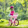 Rosafarbener Fahrradkorb für den vorderen Lenker des Produktbild-Vorschau 2