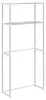 Waschmaschinenregal Weiß 70 x 27 x 136 cm Aluminium Produktbild-Vorschau 1