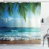 Abakuhaus, Palmen Tropical Island Duschvorhang, 175x200 cm Produktbild-Vorschau 1