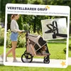 PawHut hondenbuggy, inklapbaar, geschikt voor middelgrote Productafbeelding-voorbeeld 8