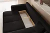 Idohome-Moderne Ecksofa mit Schlaffunktion und L-förmigen Produktbild-Vorschau 3