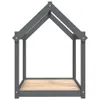 vidaXL Letto per cani grigio 101x70x90 cm in legno di pino Anteprima dell’immagine prodotto 5