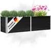 DELUKE® Hochbeet für Garten OSKAR Anthrazit | 160x40x45cm | Produktbild-Vorschau 1