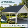 22x Wellplatte 12,47m² Profilplatte PVC Dachziegel Platte Produktbild-Vorschau 10