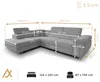 AX LIVING Konak Cord-Schlafsofa L in Beige 276 cm breit, Produktbild-Vorschau 9