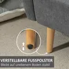 HOMCOM 2 Sitzer Sofa Couch mit 2 Wurfkissen gepolsterter Produktbild-Vorschau 6