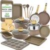 NutriChef Küchen-Komplettset Marmor-Grau – 22-teilig mit Produktbild-Vorschau 1