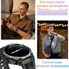 A collage of images showcasing a smartwatch and lifestyle shots of people using it. Produktbild-Vorschau
