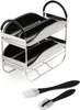 A two-tier baking rack with two loaf pans and two spatulas. Anteprima dell’immagine prodotto
