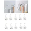 10er-Set magnetische Haken, weiß, robust, aus ABS, kompakt, Produktbild-Vorschau 7