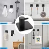 TECBULL® 10 massive Edelstahl Klebehaken - Schwarz, Produktbild-Vorschau 4