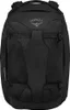 A black Osprey travel backpack is shown from the front against a white background. Produktbild-Vorschau
