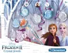 A marketing image for a Disney Frozen 2 Crystal Jewels craft kit, featuring the characters Anna and Elsa, along with the product components. Produktbild-Vorschau