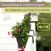 2er Set Blumenkasten Balkon Balkonkasten mit Spalier Produktbild-Vorschau 5