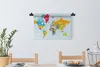MuchoWow® Wandteppich Wandbehang Weltkarte - Farben - Produktbild-Vorschau 4