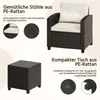 Yaheetech 3-tlg. Gartenmöbel Set aus Polyrattan, inkl. 2 Produktbild-Vorschau 3