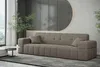 Sofaset Designersofa NANCY 3-2-1 in Stoff Neve Taupe Produktbild-Vorschau 4