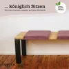 Sitzkissen / Klemmkissen Samt SORRISO mit 1 Leiste weich Produktbild-Vorschau 4