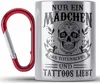 Trendation - Tattoos Frauen Edelstahl Tasse Karabiner Produktbild-Vorschau 1