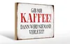 Holzschild Spruch 30x20cm gib Kaffee dann niemand verletzt Produktbild-Vorschau 1