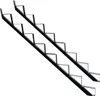 Two black metal stair frames with 8 steps each, shown diagonally against a white background. Produktbild-Vorschau