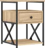 vidaXL Nachttisch Sonoma-Eiche 40x42x55 cm Holzwerkstoff -  Produktbild-Vorschau 3