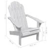 vidaXL Chaise de jardin en bois blanc Voir les images du produit 10