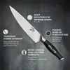 Zelite Couteau Cuisine, Couteau de Chef en Acier Inoxydable Voir les images du produit 2