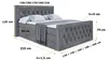 ALTDECOR Boxspringbett mit Matratze und Lattenrost, Topper, Produktbild-Vorschau 6