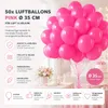 50 ballonnen, roze, diameter 35 cm, geschikt voor Productafbeelding-voorbeeld 7