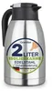 Edelstahl Isolierkanne 2 Liter mit Einhandbedienung Produktbild-Vorschau 1