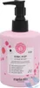 A pink bottle of Maria Nila Pink Pop Colour Refresh hair mask with a black pump dispenser. Produktbild-Vorschau