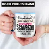 Trendation - Beste Schwester Tasse Geschenk Schwesterherz Produktbild-Vorschau 2