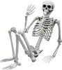 Realistický veľký kostlivec 170 cm - tmavá halloweenska Náhľad obrázku produktu 1