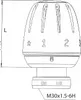 KLEINER THERMOSTATKOPF M30 x 1,5 Produktbild-Vorschau 2