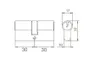 Aqbau® Schließzylinder Profilzylinder 30/30 mm Produktbild-Vorschau 3