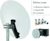Satellitenanlage Set Hellgrau Aluminium 75 cm Produktbild-Vorschau 2